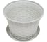 Кашпо Violet Ротанг 3 л, круглое, с поддоном, 3 шт., серое N-Kahpo-3/-36301-08 3