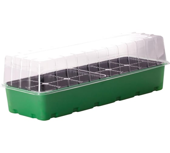 Мини-парник для рассады INGREEN 40 см, 12 ячеек 35060001 1