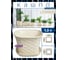 Кашпо Violet Ротанг 1.2 л, квадратное, с поддоном, 2 шт., слоновая кость N-Kahpo-2/-36121-26 2