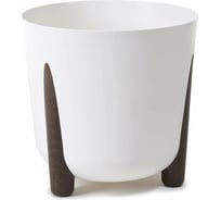 Кашпо на ножках LAMELA Sp.z o. 246 FRIDA ECO wood диаметр 30 см, высота 28.5 см, 12.4 л, белое 067961