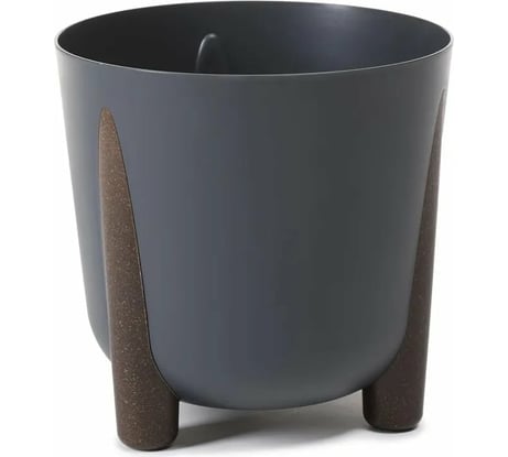 Кашпо на ножках LAMELA Sp.z o. 236 FRIDA ECO recycled диаметр 26 см, высота 23 см, 8.1 л, антрацит 067944