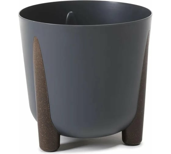Кашпо на ножках LAMELA Sp.z o. 237 FRIDA ECO recycled диаметр 30 см, высота 28.5 см, 12.4 л, антрацит 067947 1