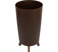 Ваза-кашпо на ножках Prosperplast DGTL240W-4625W GRACIA TUBUS SLIM ECO WOOD диаметр 24 см, высота 44.5 см, кофе 067630