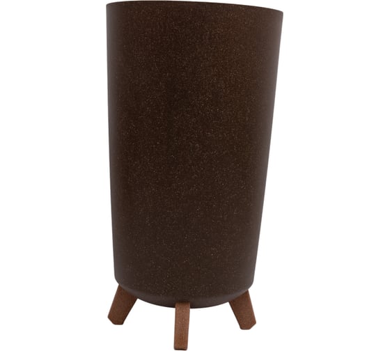 Ваза-кашпо на ножках Prosperplast DGTL240W-4625W GRACIA TUBUS SLIM ECO WOOD диаметр 24 см, высота 44.5 см, кофе 067630