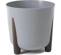 Кашпо на ножках LAMELA Sp.z o. 247 FRIDA ECO wood диаметр 34 см, высота 32 см, 19.4 л, серое 067966
