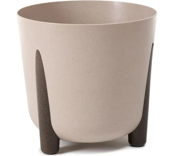 Кашпо на ножках LAMELA Sp.z o. 253 FRIDA ECO coffee диаметр 26 см, высота 23 см, 8.1 л, кофе latte 067951 1