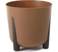 Кашпо на ножках LAMELA Sp.z o. 245 FRIDA ECO wood диаметр 26 см, высота 23 см, 8.1 л, натуральное дерево 067959