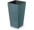 Высокое кашпо Prosperplast DFSH350-5415C FURU SQUARE 34.5х34.5 см, высота 66 см, scandinavian blue, с вкладышем 067587 1