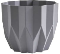 Кашпо bmc КШ-4113 Геометрия Серый диам. 13 см, высота 16 см, 0.8 л 068378