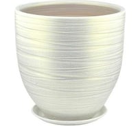 Горшок Сады Аурики 55 326 Модерн бутон, керамика, белый, диам. 28 см, 12 л 068235