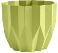 Кашпо bmc КШ-4162 Геометрия Фисташка диам. 13 см, высота 16 см, 0.8 л 068379