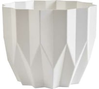 Кашпо bmc КШ-4121 Геометрия Белый диам. 13 см, высота 16 см, 0.8 л 068370