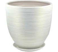 Горшок Сады Аурики 55 426 Модерн бутон, керамика, белый, диам. 32 см, 20 л 068236