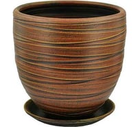 Горшок Сады Аурики 55 305 Модерн бутон, керамика, шоколад, диам. 28 см, 12 л 068240