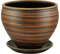 Горшок Сады Аурики 33 005 Модерн классика, керамика, шоколад, диам. 15 см, 2 л 068246