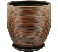 Горшок Сады Аурики 55 405 Модерн бутон, керамика, шоколад, диам. 32 см, 20 л 068241