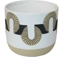 Кашпо Scheurich Kübel TAYTO керамика, диаметр 16 см, высота 135 мм, белое матовое 068077