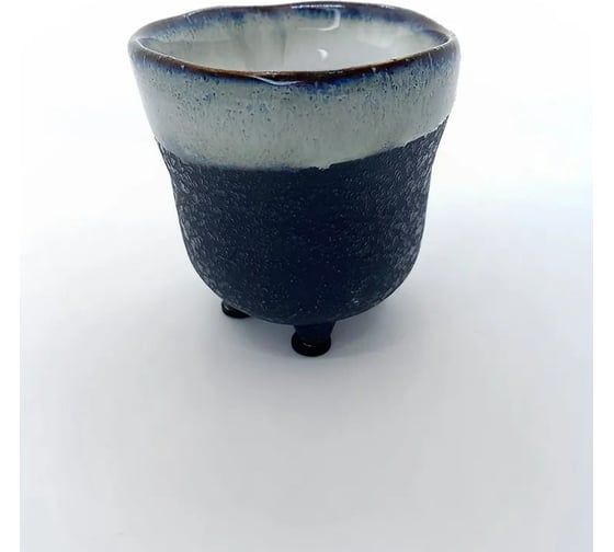 Кашпо Scheurich Kübel Spun black aqua керамика, диаметр 105 мм, высота 11 см, черная вода 061420