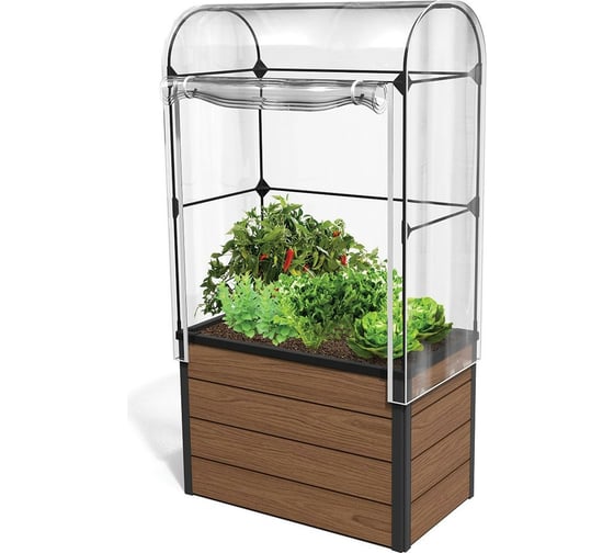 Кашпо-грядка для растений Keter Maple green house коричневый 249295