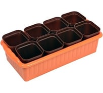 Рассадник на 8 стаканчиков Радиан Дом и Дача 250 мл, 322х166х90 см 10193026