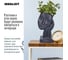 Напольное кашпо Idealist Lite Женское лицо, файберстоун, черное YFP-THREE-BLK-19 3