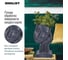 Напольное кашпо Idealist Lite Женское лицо, файберстоун, черное YFP-THREE-BLK-19 4