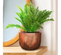 Настольное кашпо Idealist Lite Геометри Круглое, бронза DROUND46-BNZ