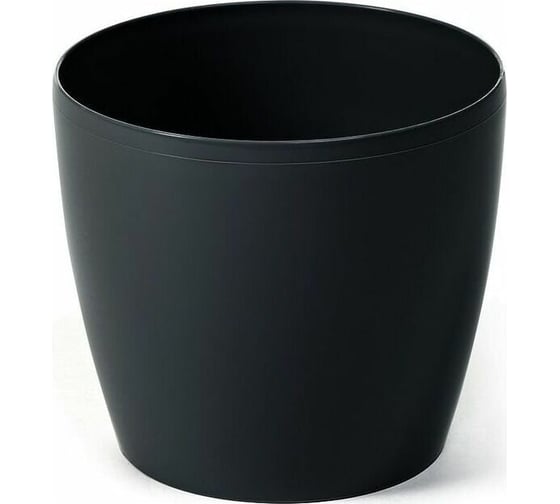 Кашпо LAMELA Sp.z o. MAGNOLIA 203 диаметр 18 см, высота 159 мм, 3.13 л, черное 069015 1