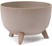 Кашпо на ножках LAMELA Sp.z o. 968 ROMA ECO coffee Jumper диаметр 24 см, высота 19 см, 5.1 л, кофе latte 065005
