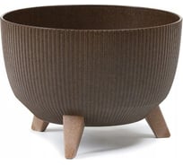 Кашпо на ножках LAMELA Sp.z o. 968 ROMA ECO coffee Jumper диаметр 24 см, высота 19 см, 5.1 л, кофе espresso 065006