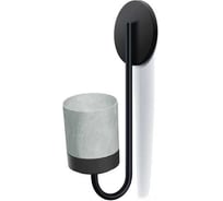 Подвесное кашпо Prosperplast IKBH600-422U BLOOMIE HANGER диам. 27х23.5 см, высота 84.5 см, 4 л, бетон/черный 068806