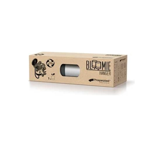 Подвесное кашпо Prosperplast IKBH600-422U BLOOMIE HANGER диам. 27х23.5 см, высота 64.5 см, 4 л, бетон/черный 068804 1