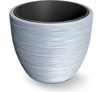 Кашпо с вкладышем Prosperplast DBFU400-443U FURU диам. 39 см, высота 32 см, светло-серое 068861