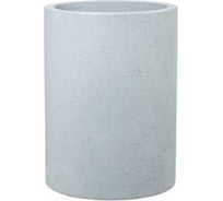 Высокое кашпо Scheurich 134 Riva High Stony Grey пластик, диам. 29 см, высота 40 см, серый камень 068838