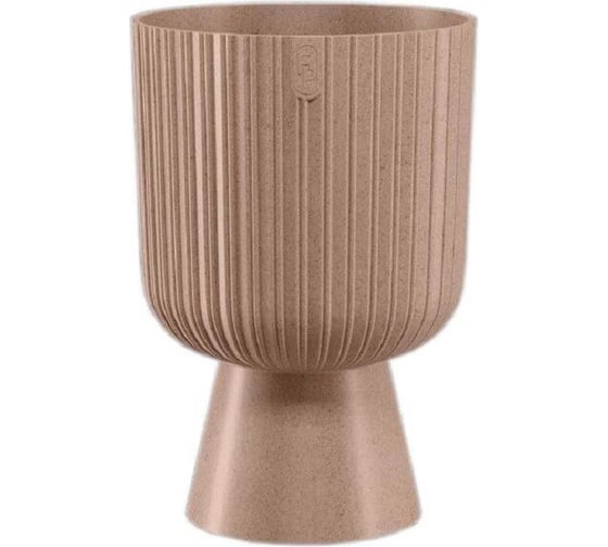 Кашпо FormPlastic 5140-078 Keli Mika Petit Eco Wood диаметр 137 мм, высота 205 мм, 170 мл, натуральное дерево 069065