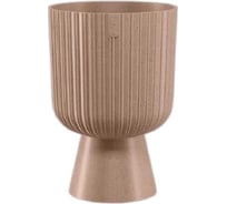 Кашпо FormPlastic 5145-078 Keli Mika Petit Eco Wood диаметр 178 мм, высота 265 мм, 370 мл, натуральное дерево 069070