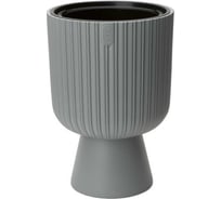 Кашпо с вкладышем FormPlastic 5130-040 Keli Mika диаметр 29 см, высота 43 см, 18.7/5.5 л, платина 069080