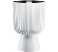 Кашпо с вкладышем FormPlastic 5130-011 Keli Mika диаметр 29 см, высота 43 см, 18.7/5.5 л, белое 069078