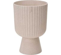 Кашпо FormPlastic 5145-011 Keli Mika Petit Eco Wood диаметр 178 мм, высота 265 мм, 370 мл, белое 069067