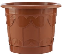 Горшок с поддоном PALISAD Тюльпан терракотовый, 6 л 69244