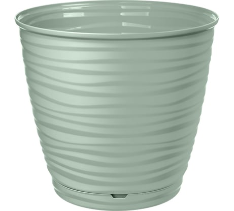 Горшок для цветов Idiland saffron 9.1 л, с поддоном, светло-зеленый 221610417/03