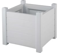 Кашпо Garden story Прованс квадратное белое 3731-МТ001