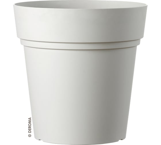 Горшок Deroma samba диам. 30 см, высота 30 см, серый 9BL1QSZ 1