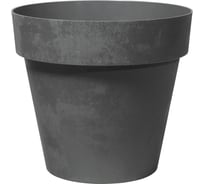 Кашпо Deroma like диам. 26 см, высота 24 см, темно-серый 9DP44PZ