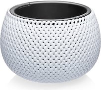 Кашпо Эльфпласт Lace пластик, 3.9 л, белое, 290x290 мм, h 201 мм 069129