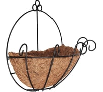 Настенное кашпо INBLOOM с вкладышем из кокосового волокна, 25x14x28 см, металл 164-298