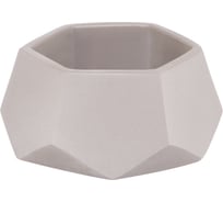 Кашпо Вещицы соты, 0.22 л, серый Kras28