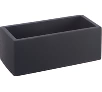 Кашпо Вещицы квадро прямоугольный, 0.85 л, антрацит Kras12