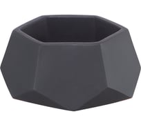 Кашпо Вещицы соты, 0.22 л, антрацит Kras27