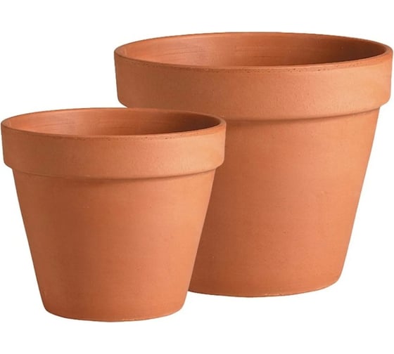 Набор горшков для цветов Deroma vaso 15 см, 17 см, 2 шт. 2/01150PZ/01170PZ 1